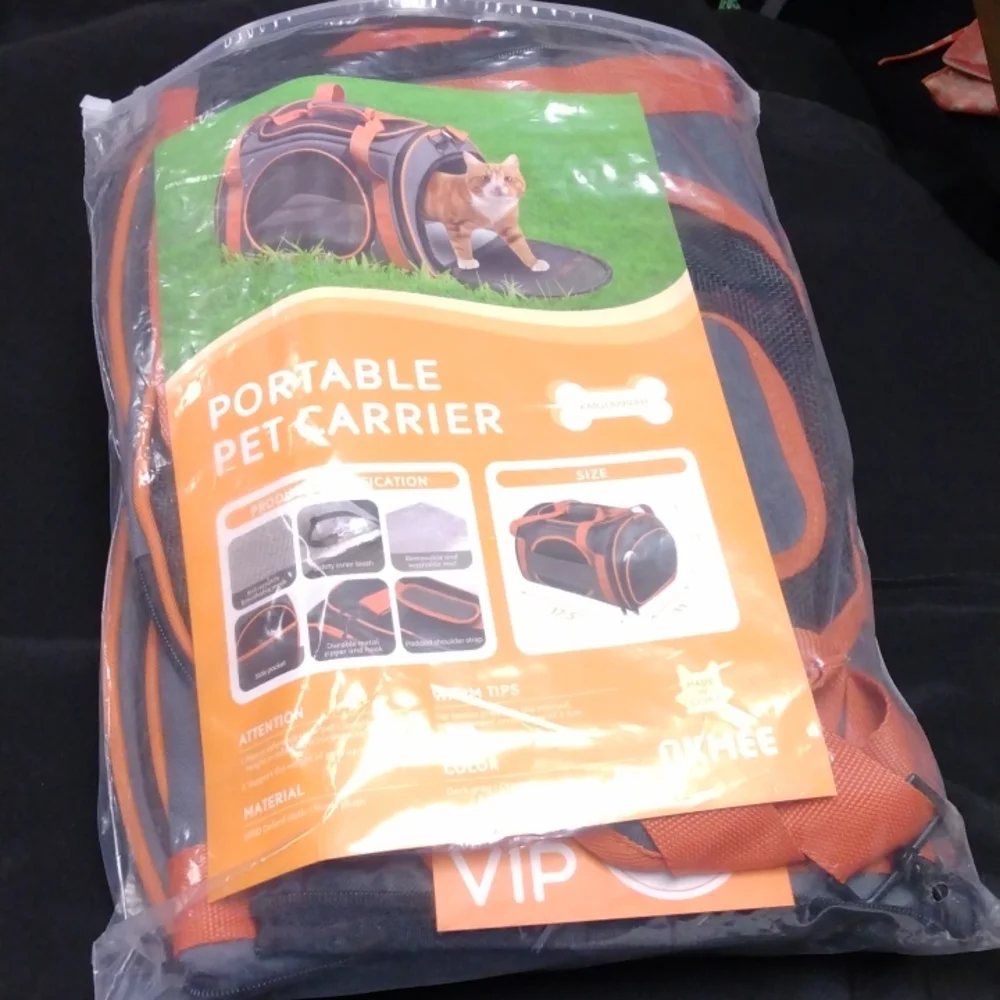 Okmee Portable Pet Carrier Brand New Never Used Airline Approved